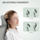 image 7 of HOMCOM Ergonomic Mesh Office Chair with Headrest, Lumbar Support, Grey