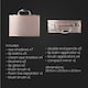 image 4 of Dawn Till Dusk Make Up Large Storage Vanity Case Set 80pc - Rose Gold
