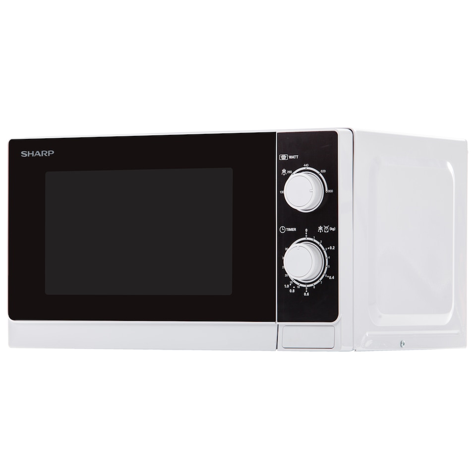 image 1 of Sharp 20L White 800W Manual Microwave with Defrost & 5 Power Levels