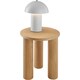 image 8 of Side Table Sisi - round, solid wood legs, rustic look Brown | Light Oak