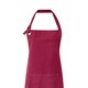 image 2 of Premier Unisex Adult Cotton Canvas Pocket Apron | Red | Burgundy | One Size | 1
