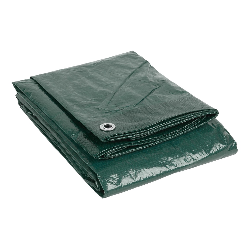 image 1 of Blackspur Waterproof Tarpaulin - 4ft x 6ft - Green