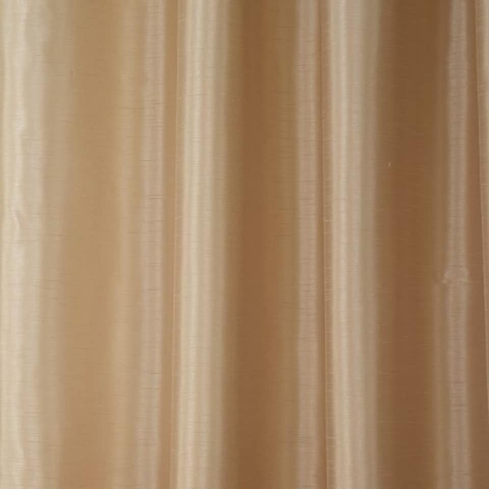 image 1 of Faux Silk Lined Eyelet Curtains 228cm x 183cm Latte