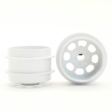 Staffs Slot Cars Classic Alloy Wheels White Air Rim Deep Dish 15.8 x 10mm x 2 Staffs 174