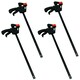image 1 of 18" Quick Release Rapid Bar Clamp Holder Grip Spreader Speed Clamps 4 Pack