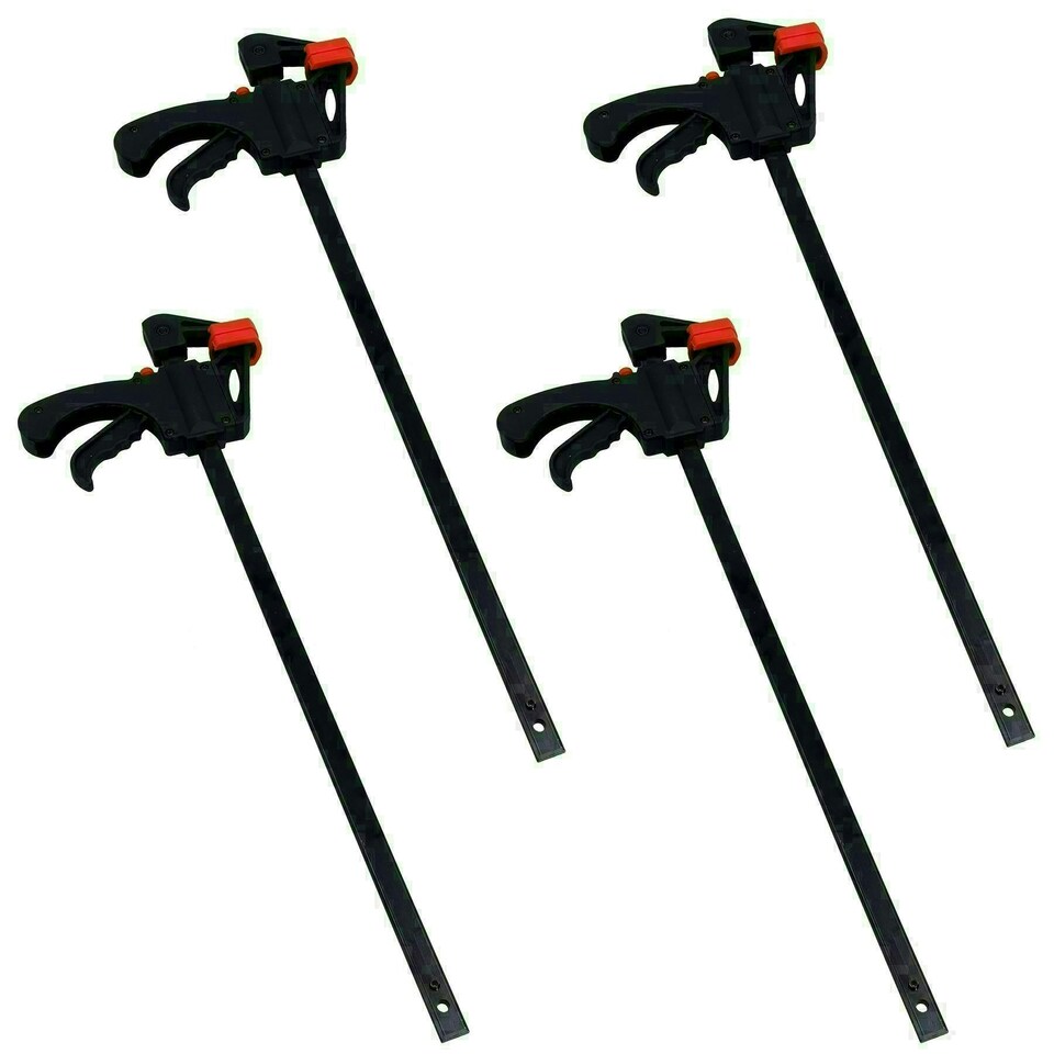 image 1 of 18" Quick Release Rapid Bar Clamp Holder Grip Spreader Speed Clamps 4 Pack