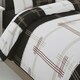 image 4 of Patchwork Duvet Cover Set Vintage Style Bedding Matching Pillowcases | Black | Single