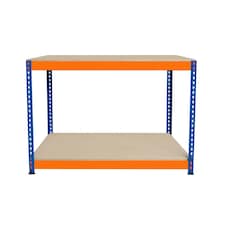 S-Rax 2 Tier Workbench - 120cm x 60cm x 90cm Orange