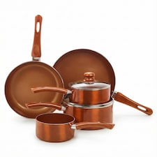 5 Piece Copper Ceramic Cookware Set