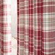 image 2 of OHS Dorest Woven Check Thermal Blackout Lined Eyelet Curtains, 46x72" - Red