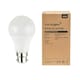 image 1 of ValueLights 2 Pack B22 White Plastic GLS LED 10W Warm White 3000K 800lm Light Bulb