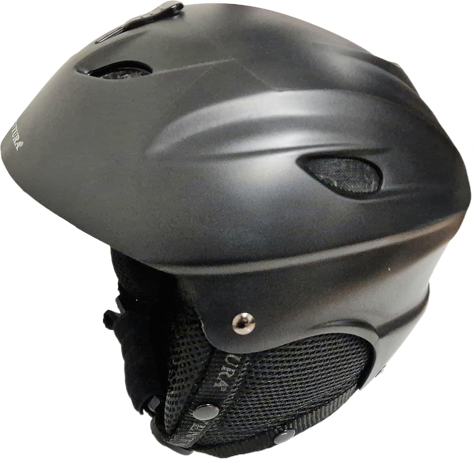 image 1 of Awe ABS Kids-Junior Ski-Snowboard Helmet Matt Black 52-55cm - Goggle Compatible