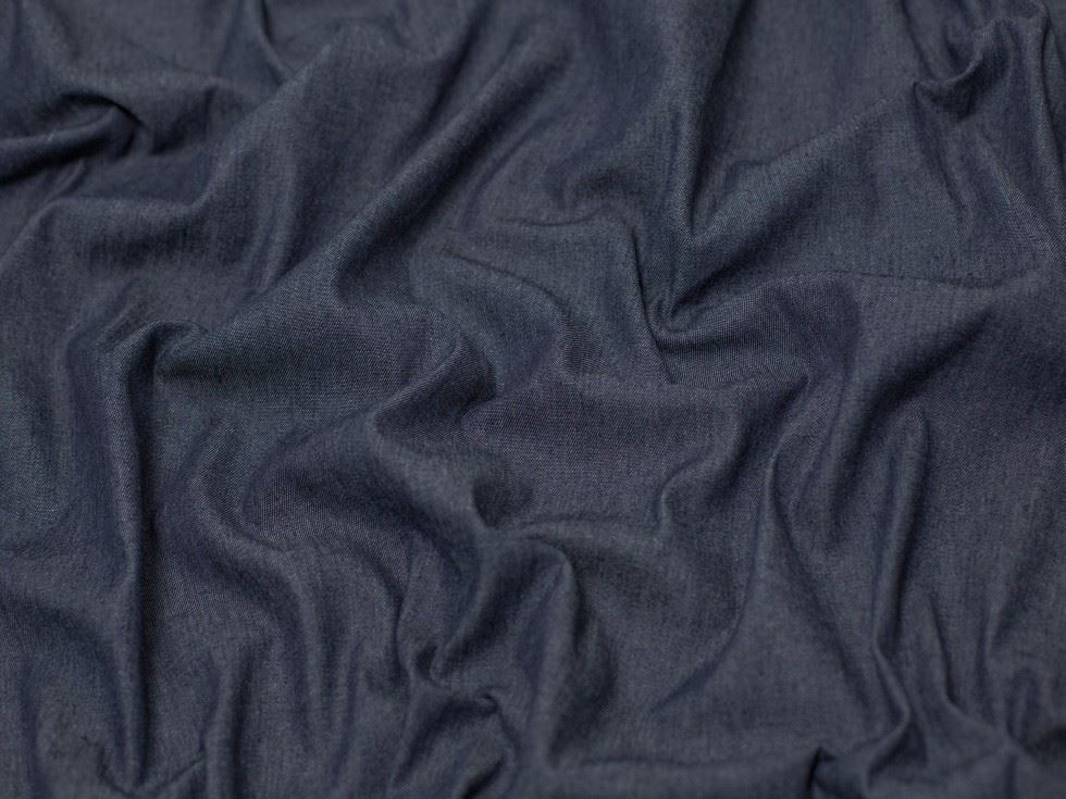 Minerva Core Range Navy 200gsm Washed Cotton Denim Fabric for Bag Making, Dressmaking, 150cm / 59" Wide - per metre