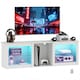 image 1 of HOMCOM 160cm TV Unit w/ LED Lights for 70in TV Modern TV Stand Cabinet | White | White