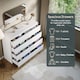 image 5 of Vida Designs Denver 8 Drawer Chest of Drawers Bedroom Storage, White