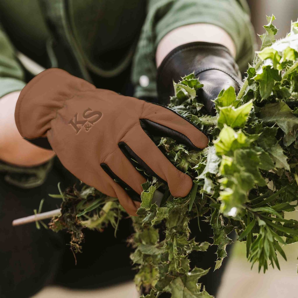 image 1 of Kent & Stowe SureFit Super Soft Leather Gardening Gloves - Medium