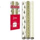 image 3 of Pack of 3 2M Luxury Gold Foil Christmas Gift Wrapping Paper