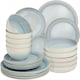 image 1 of Dinner Set Mare in Glazed Stoneware for 6 People, Microwave- and Dishwasher-Safe | Grey | grey | 1
