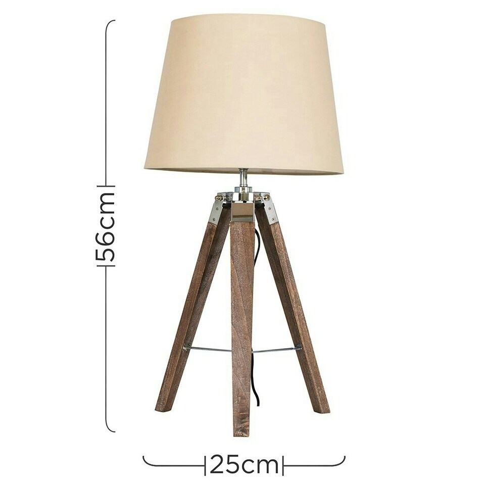 image 1 of ValueLights Clipper Pair of Brown Table Lamp