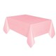 image 1 of Unique Party Plastic Plain Tablecloth - Light Pink - One Size
