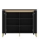 image 2 of Genoa Sideboard 2 Door in Black Matt/Gold