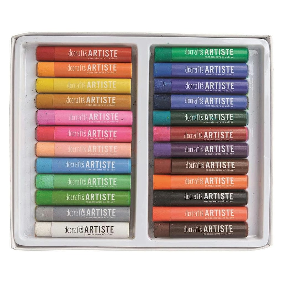 image 1 of Artiste Oil Pastels, Multicoloured, Pack of 24, Jumbo