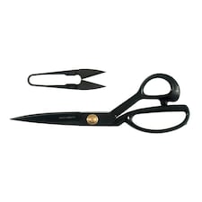 Milward Heavy Duty Scissor Gift Set - 23cm Dressmaker's Scissors & 10cm Thread Snips, Black Handles