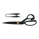 image 1 of Milward Heavy Duty Scissor Gift Set - 23cm Dressmaker's Scissors & 10cm Thread Snips, Black Handles