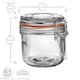 image 3 of Argon Tableware Glass Storage Jars - 200ml - Pack of 3 - Airtight Metal Clip Lid Storange Container Preserving Jar