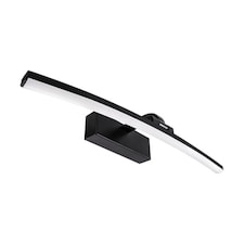 CGC RUBY Black Curved IP44 Bathroom Mirror Wall Light 8W Black