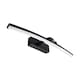 image 1 of CGC RUBY Black Curved IP44 Bathroom Mirror Wall Light 8W Black