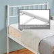 image 5 of Yaheetech 3ft Single Metal Bed Frame with Slatted Headboard White
