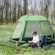 image 2 of Outsunny 6 Person Camping Tent 2-Tier Pop-up Tent w/ Portable Carry Bag