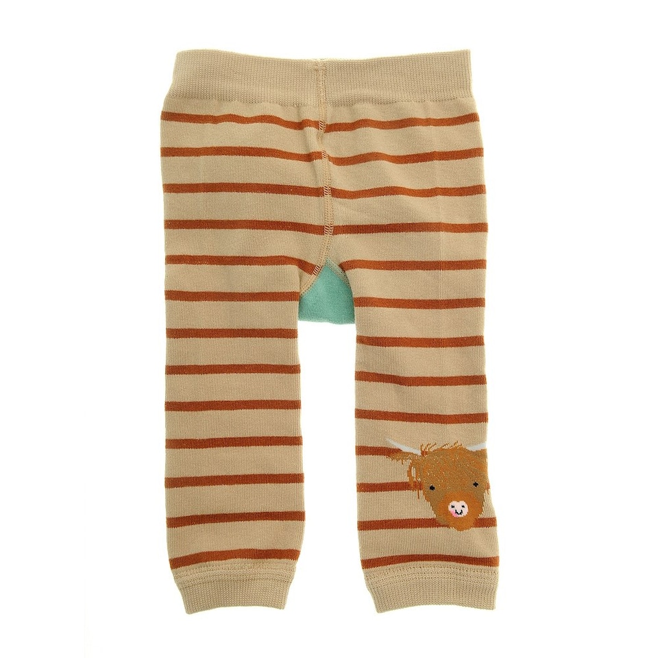 image 1 of Ziggle Leggings and Socks Set 6-12m - Highland Cow