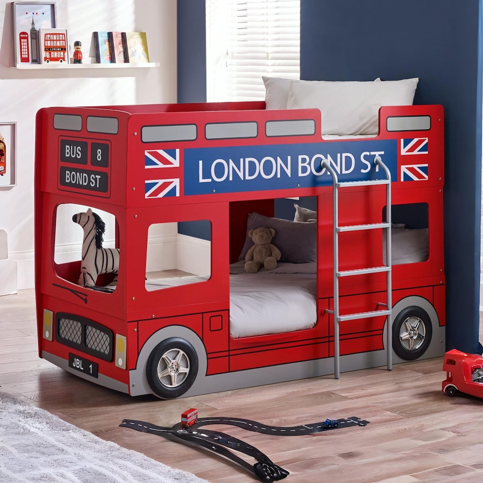 image 1 of Ruby Bus Bunk Bed -  Single (90cm)