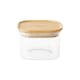 image 5 of Pebbly Square 500ml Canister With Bamboo Lid