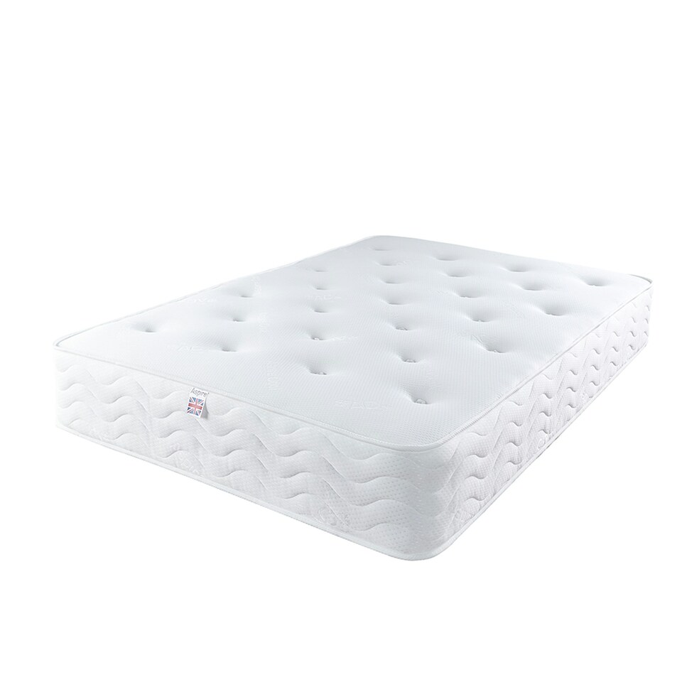 image 1 of Aspire Pocket+ 1000 Tufted Mattress King Size | White | 1