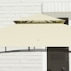 image 8 of Outsunny 8' x 5' Grill Gazebo Canopy with 2 Side Shelves, Hook, Beige