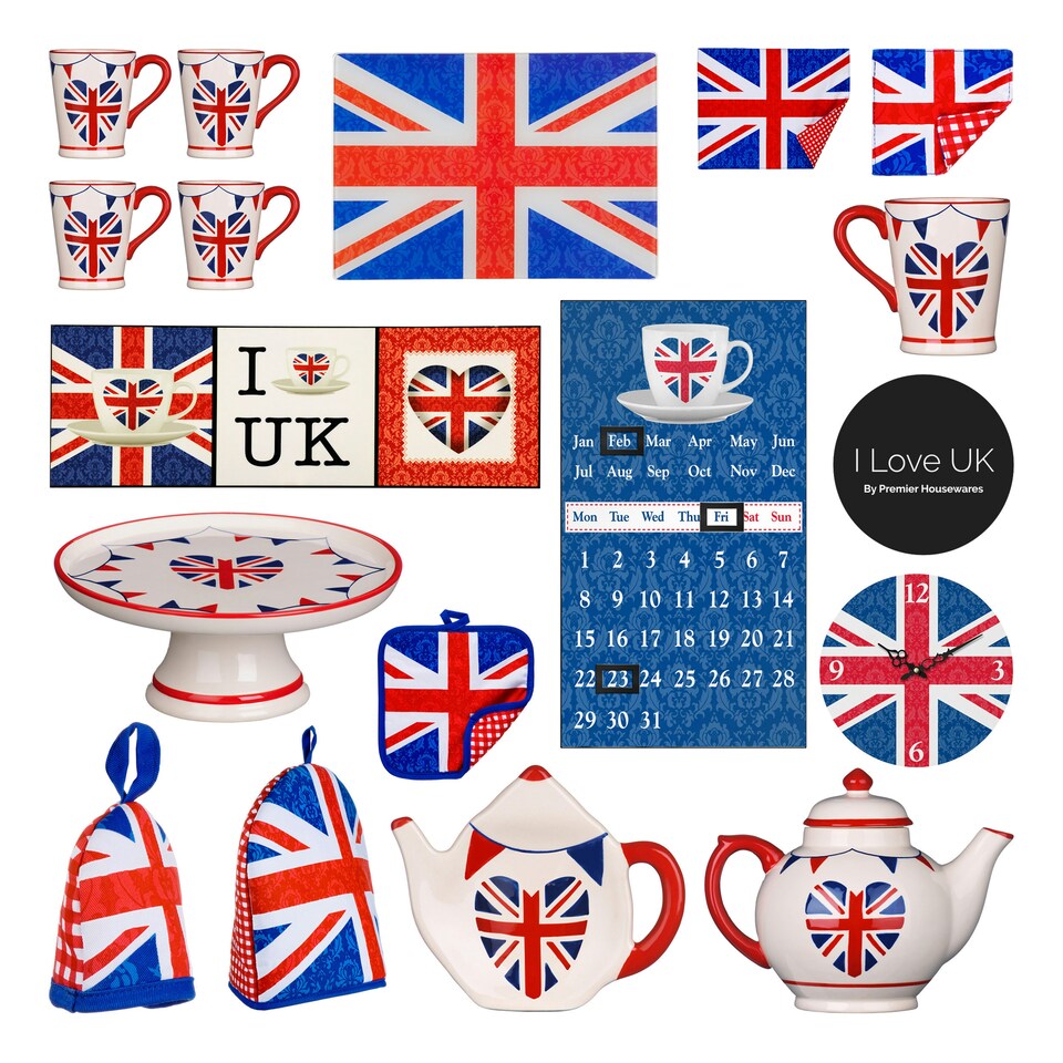 image 1 of I Love UK Cake Stand Multi | Multi