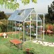 image 2 of Greenhouse Hybrid 6 x 12 - Polycarbonate - L370 x W185 x H208 cm - Silver