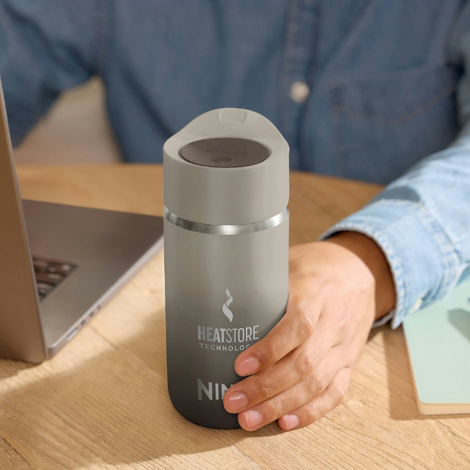 image 1 of Ninja 300ml Sip Perfect Travel Mug in Stone DW1203EUUKST N/A