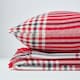 image 5 of Homescapes Red Tartan Pattern Cushion Cover - 45 x 45 cm | Red | Red | 45 x 45 cm