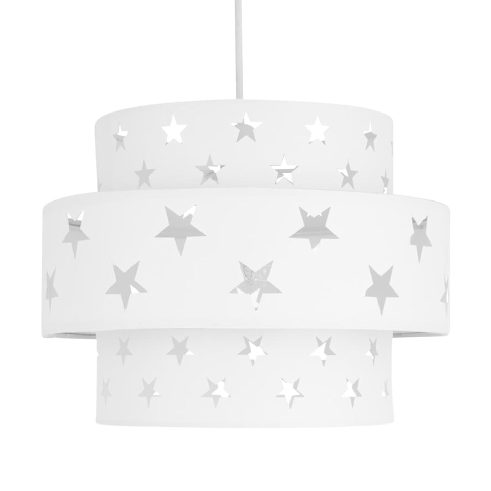 image 1 of White Star Two Tier Light Shade | White | Large | 1