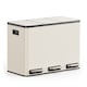 image 1 of 3 Compartment 45L Waste & Recycling Kitchen Bin (3 x 15L) | Cream | Cream | 45L