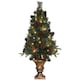 image 1 of HOMCOM 4ft Artificial Christmas Tree with 60 Warm White LED Lights