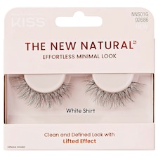 Kiss The New Natural Strip Eyelashes White Shirt
