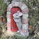 image 3 of Mouse In Doorway Fairy Garden Ornament, Red Door