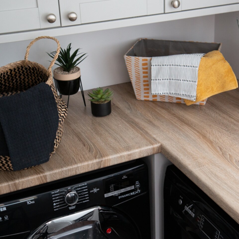 image 1 of Sticky Back Plastic Sonoma Oak Light Wood Effect Kitchen Self-adhesive Vinyl Wrap for Cupboards, Doors and Worktops 90cm x 10m - d-c-fix