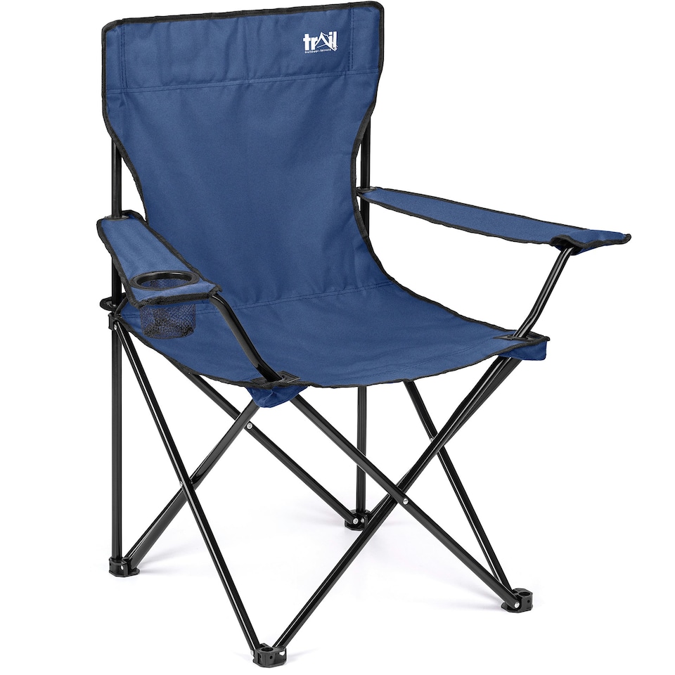 image 1 of Folding Camping Chair - Blue