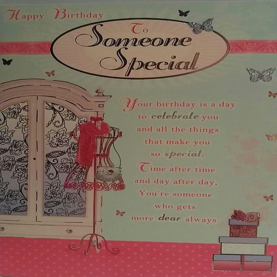 image 1 of Happy Birthday To Someone Special Greeting Card